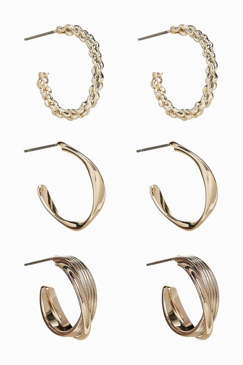 Gold circles earrings