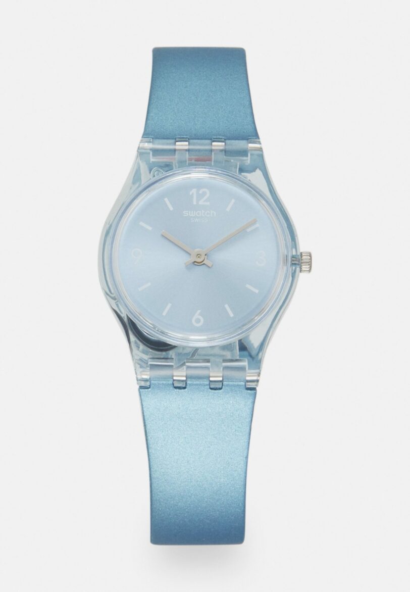 Blue transparent watch