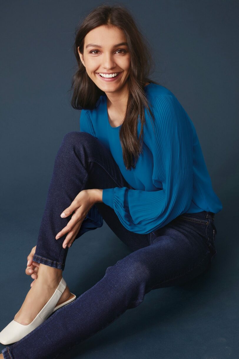 Blu avio silk shirt