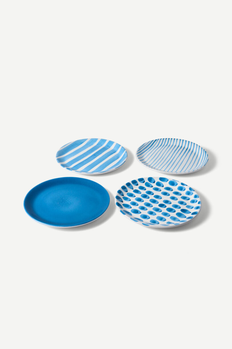 Blue Mosaic - 4 dinner plates