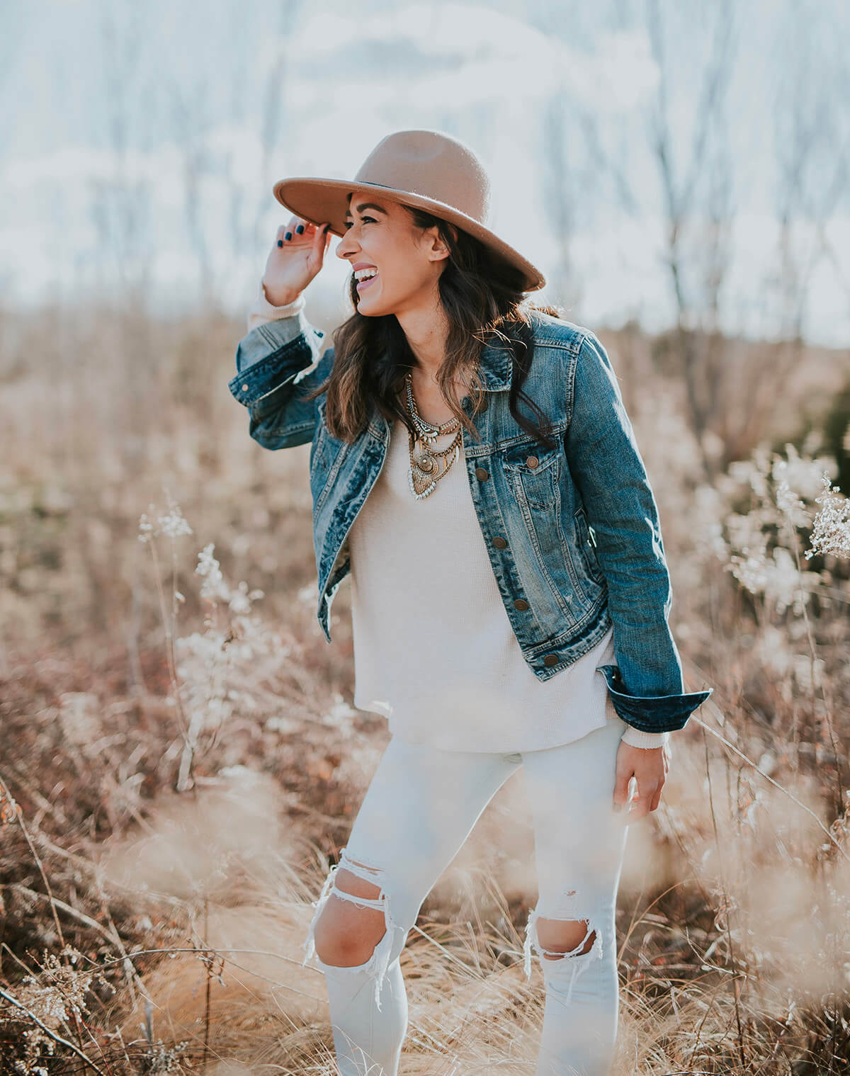 Romantic denim jacket