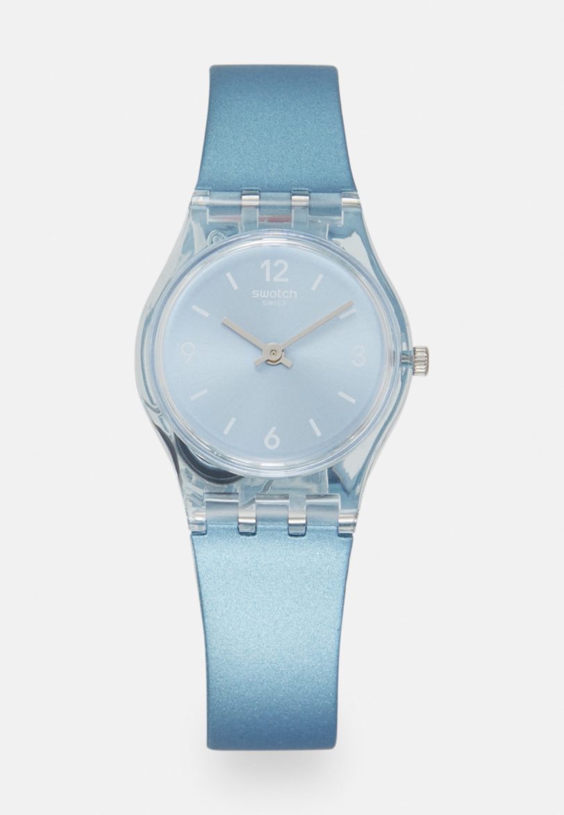 Blue transparent watch