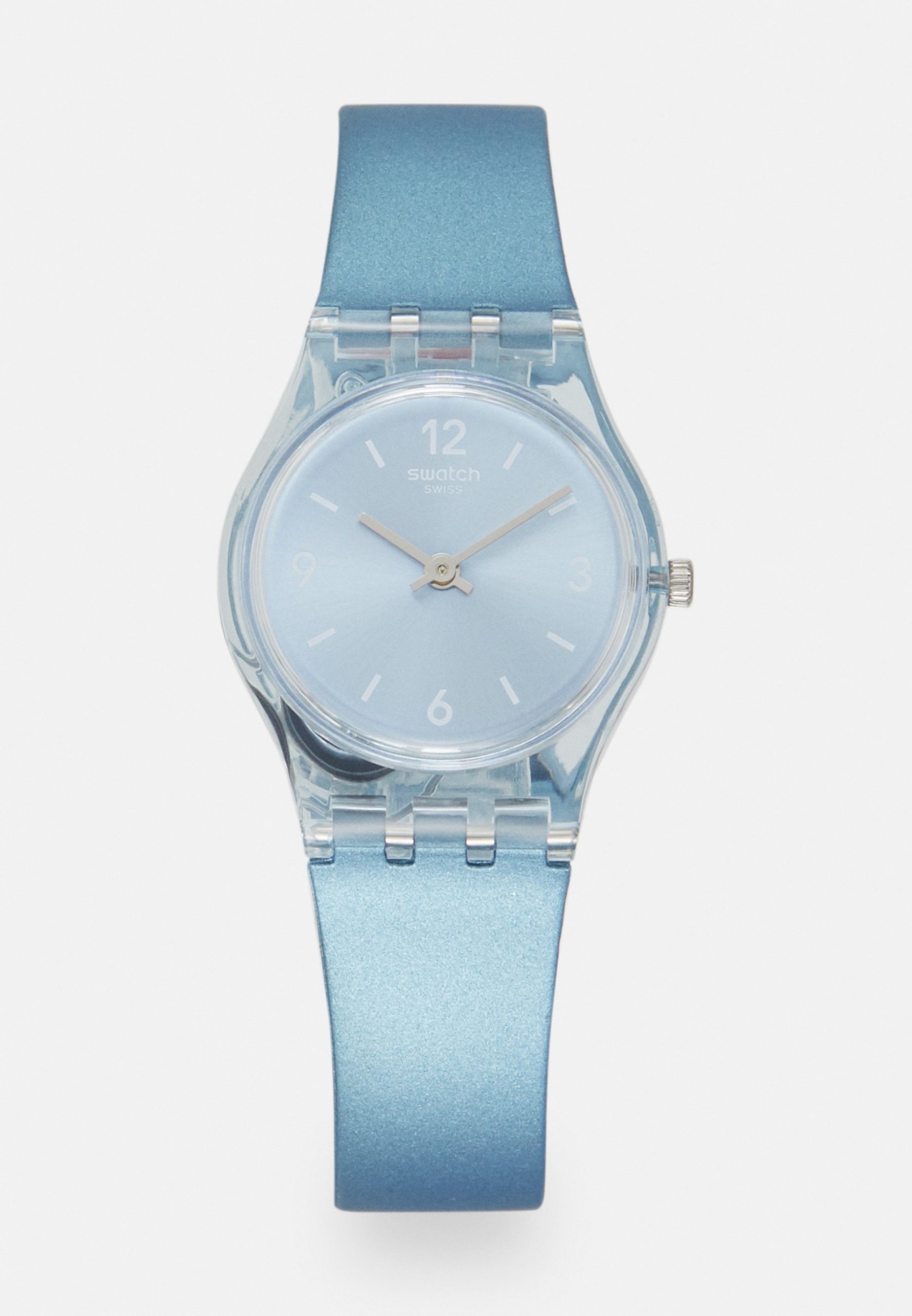 Blue transparent watch