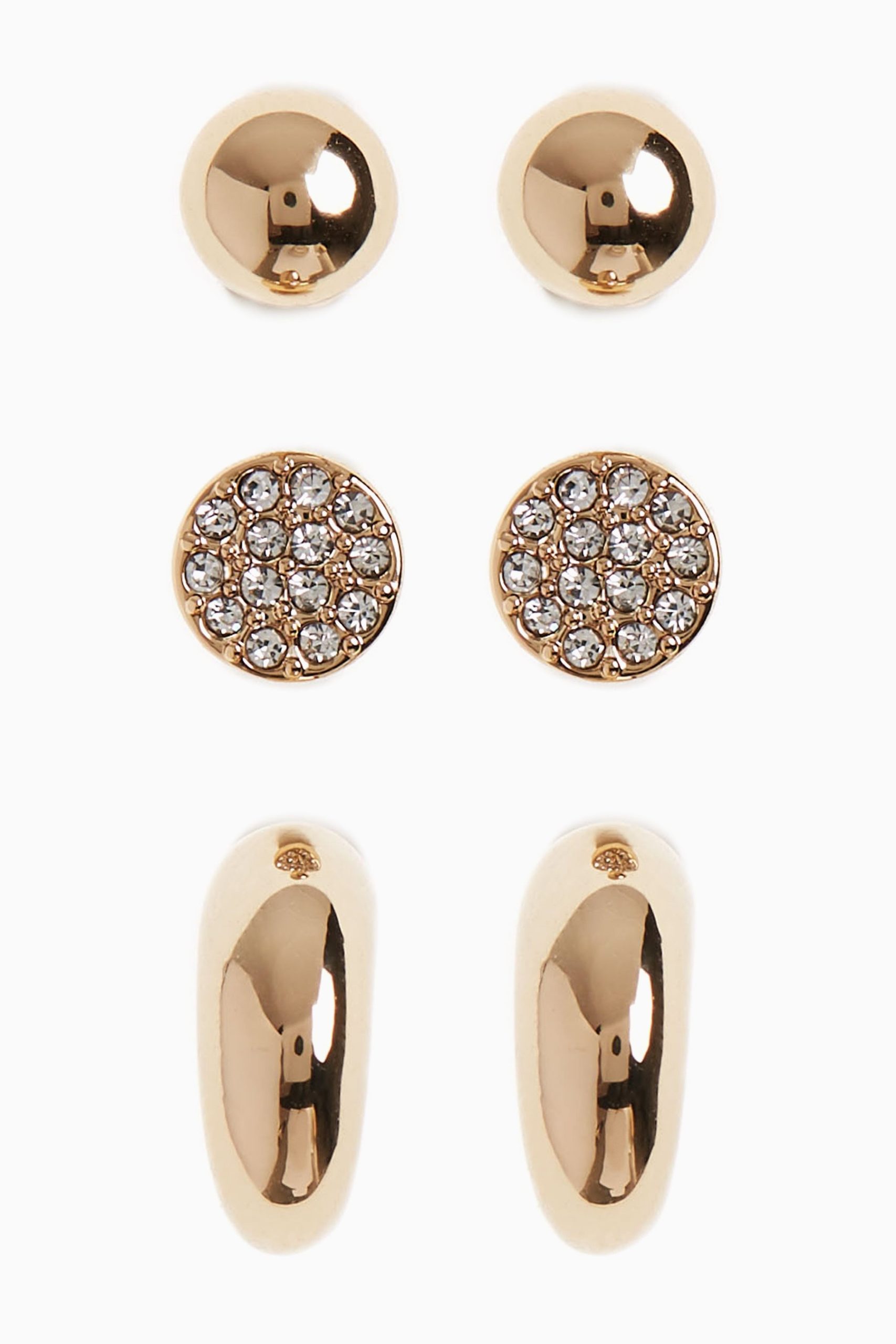 Gold earrings set