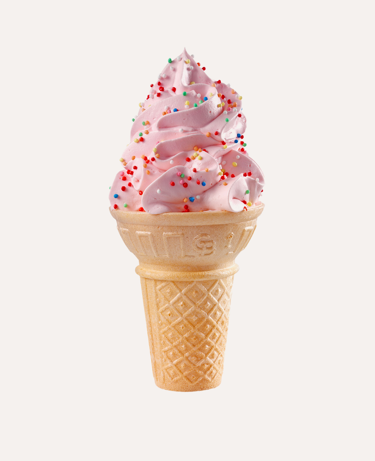 Strawberry & Vanilla soft icecream