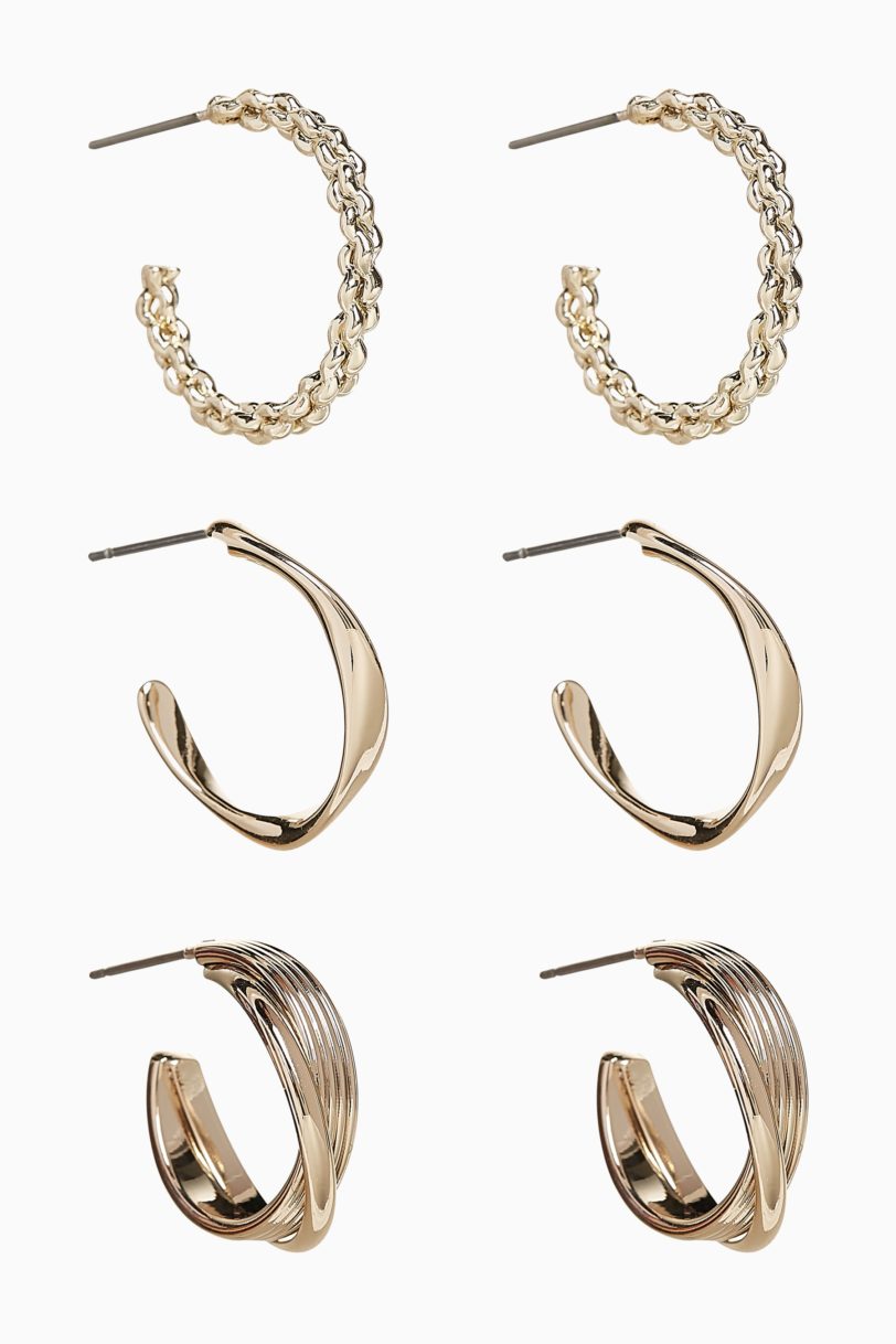 Gold circles earrings