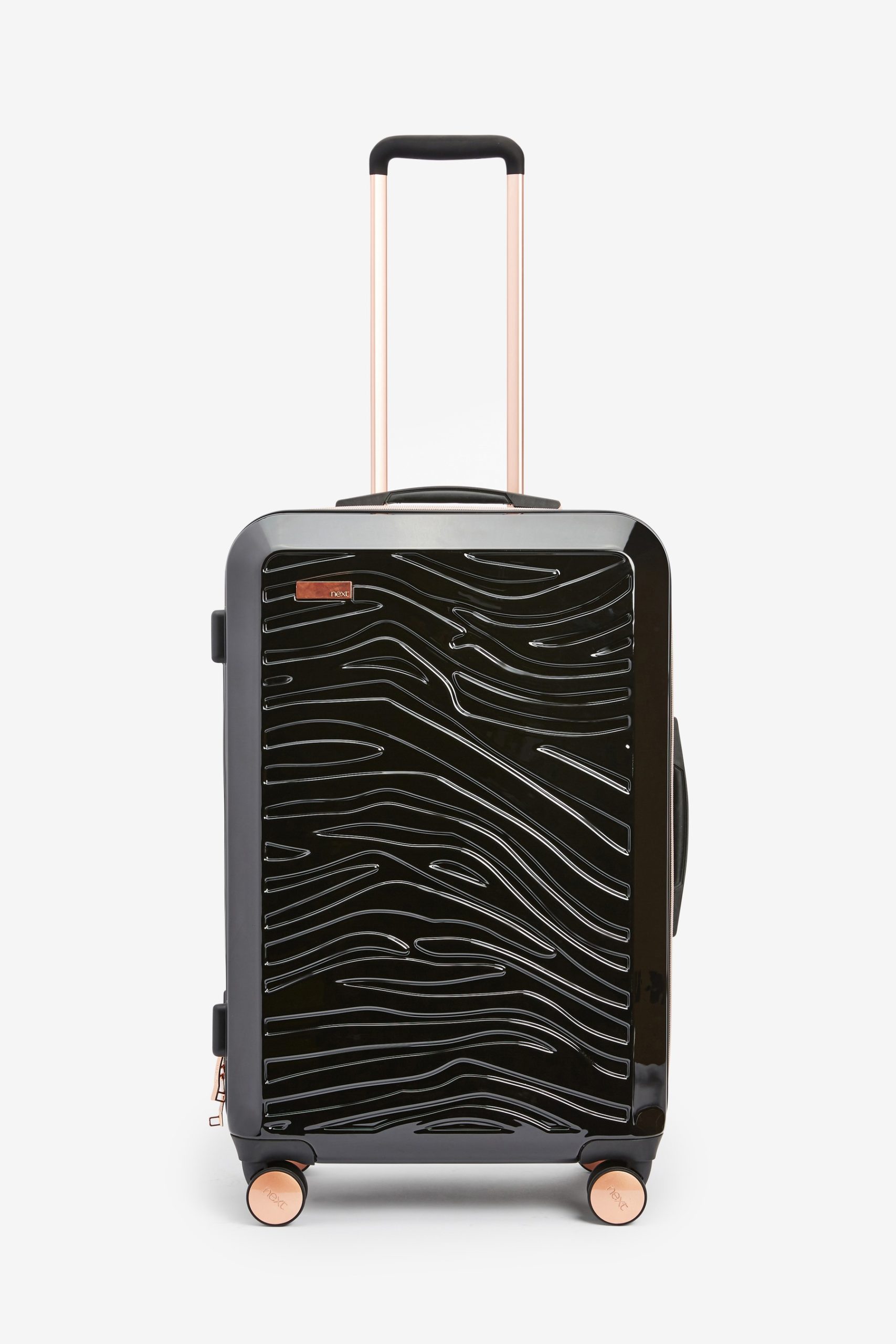 Zebra Black Suitcase