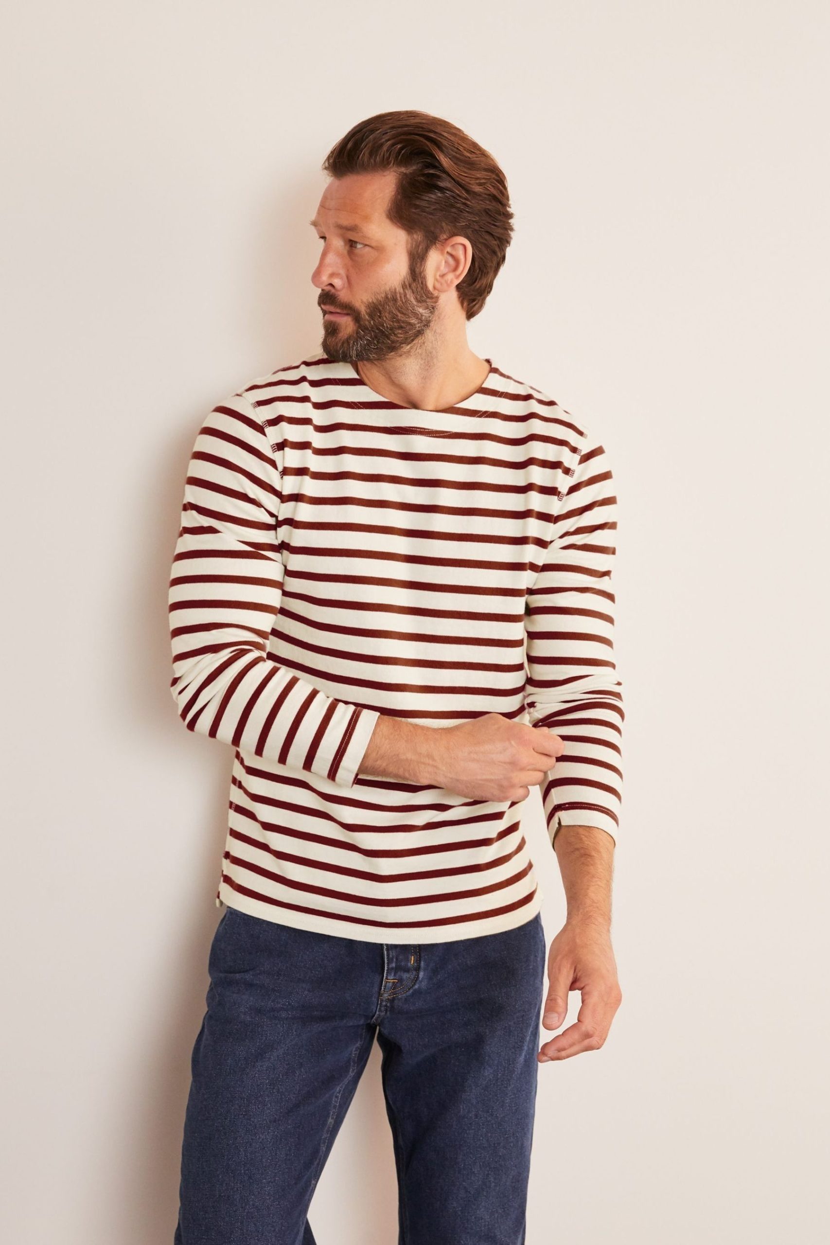 Red lines cotton shirt