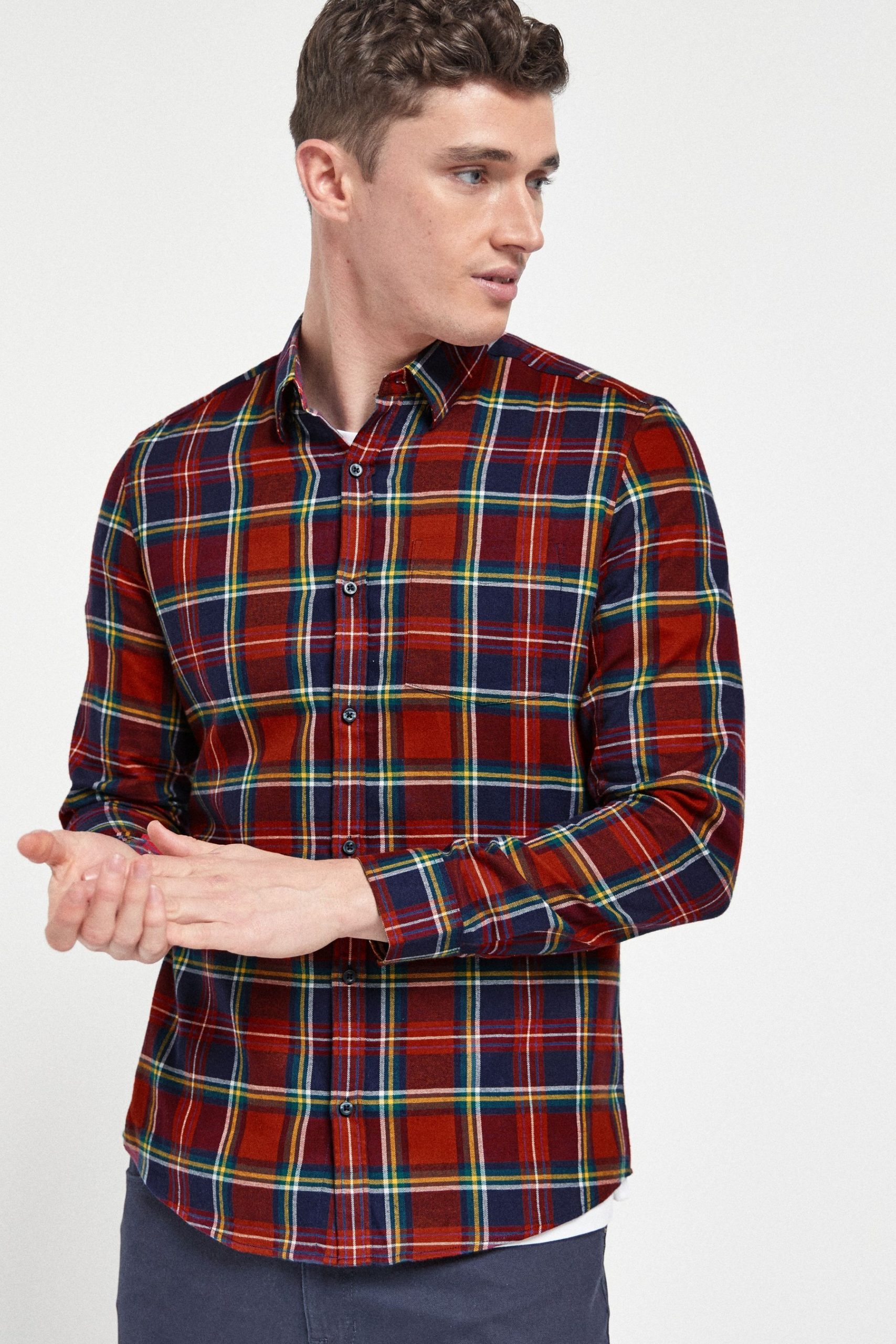 Scotland lines cotton shirt