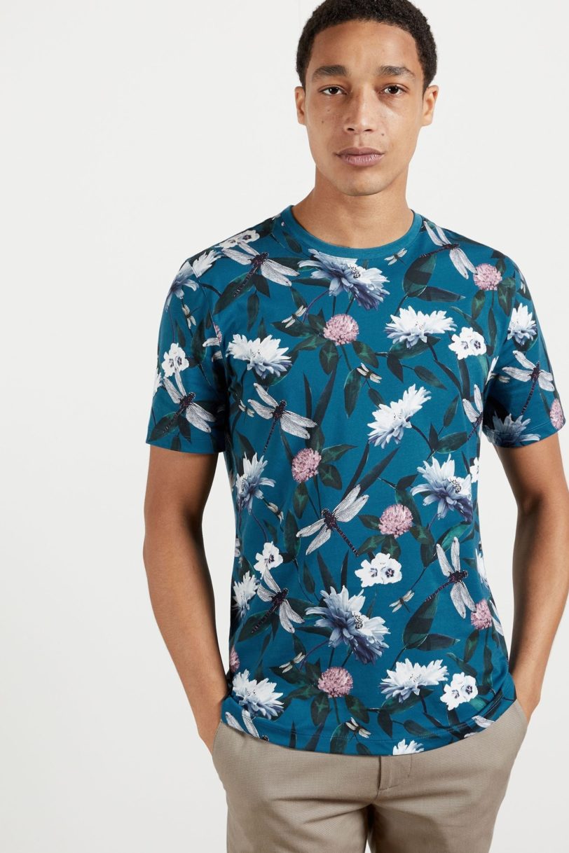 Floral avio shirt