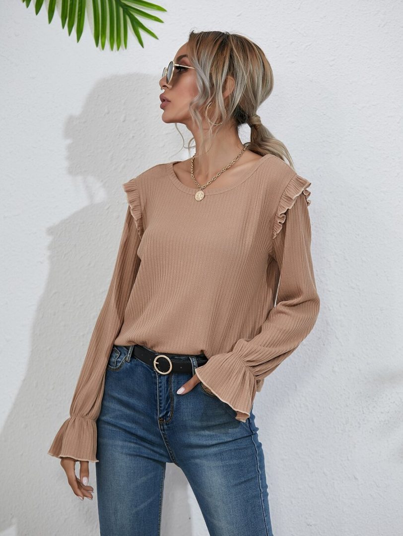 Light brown cotton top