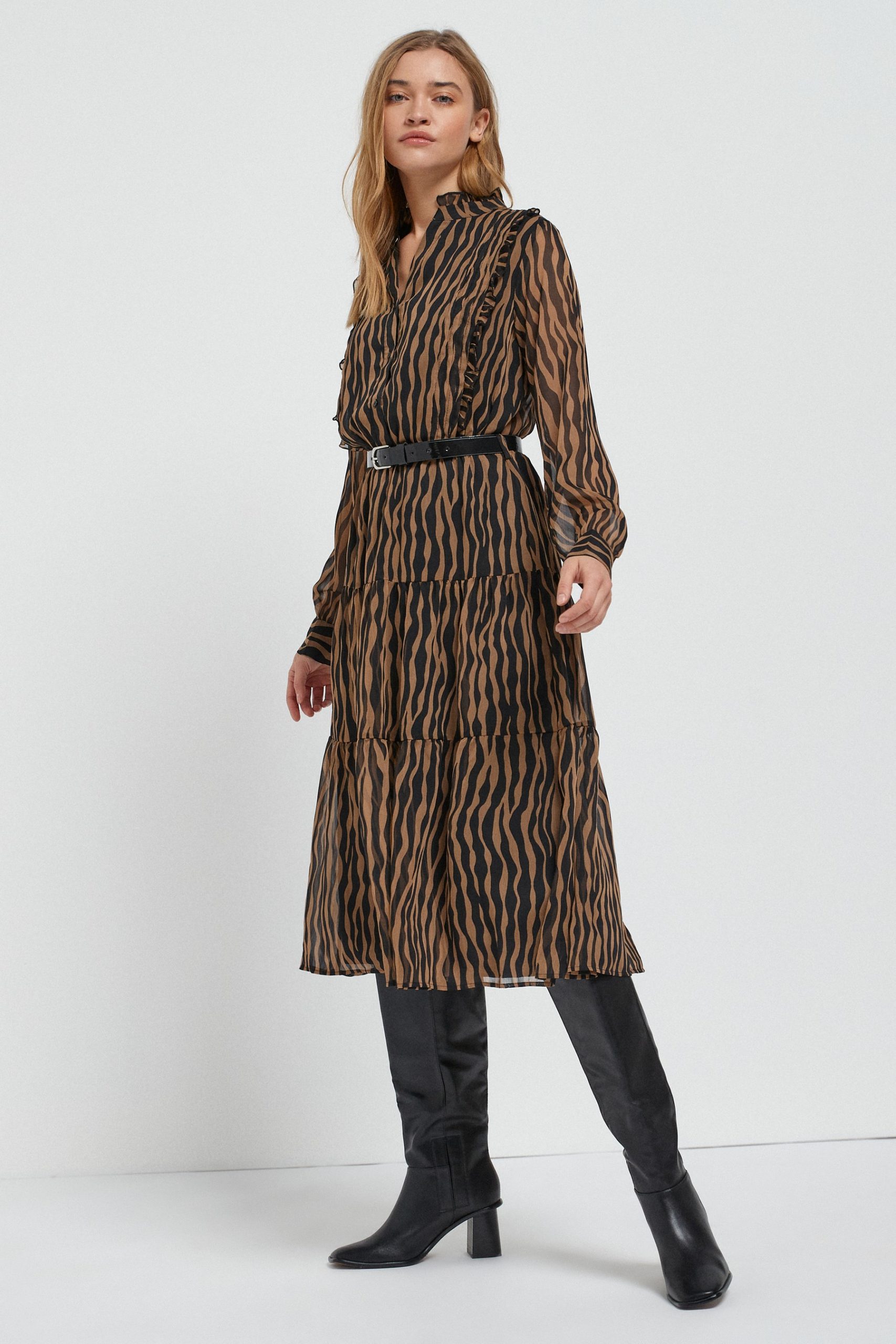 Animal pattern dress