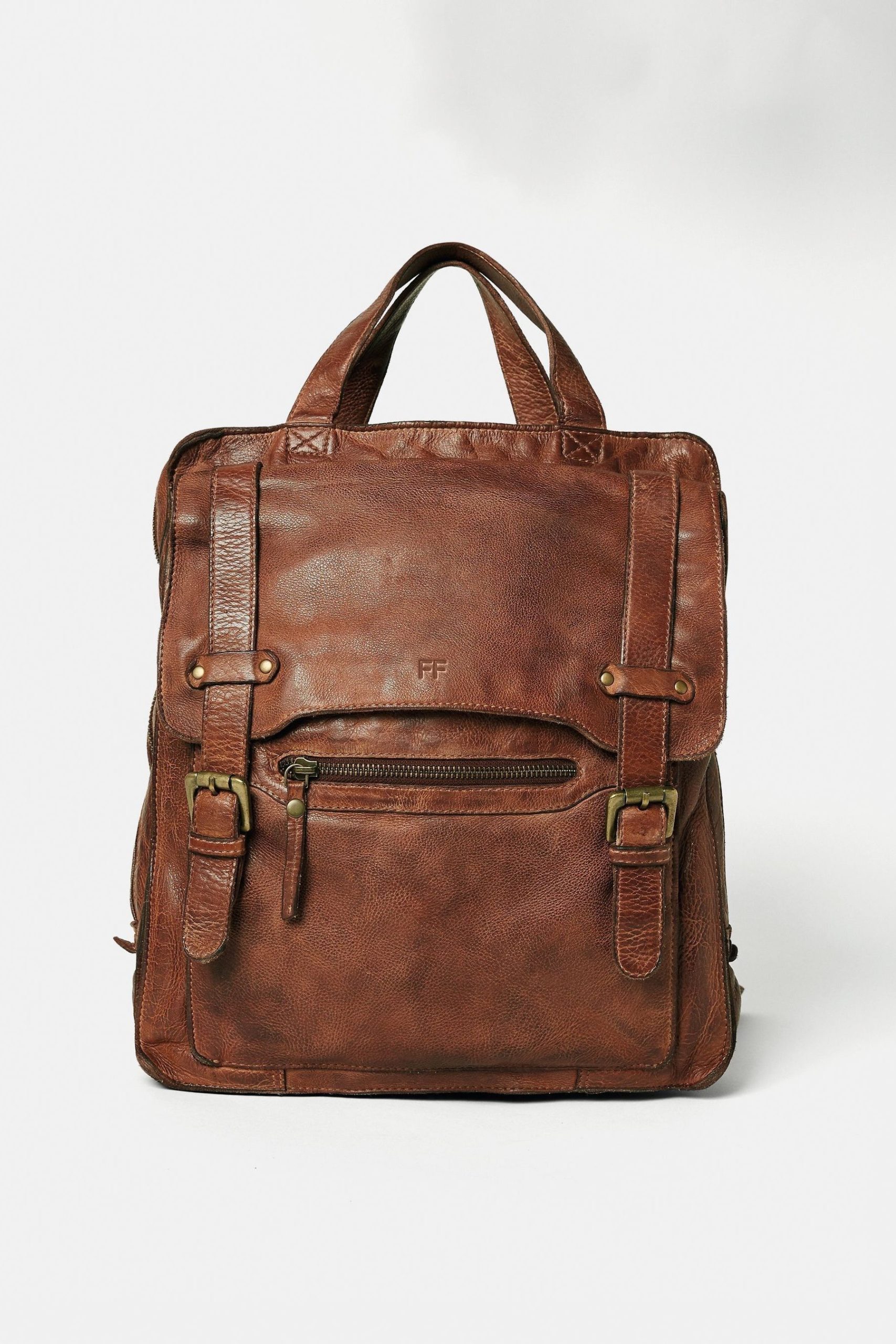 Leather backpack for man