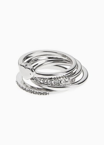 Silver rings set of 3