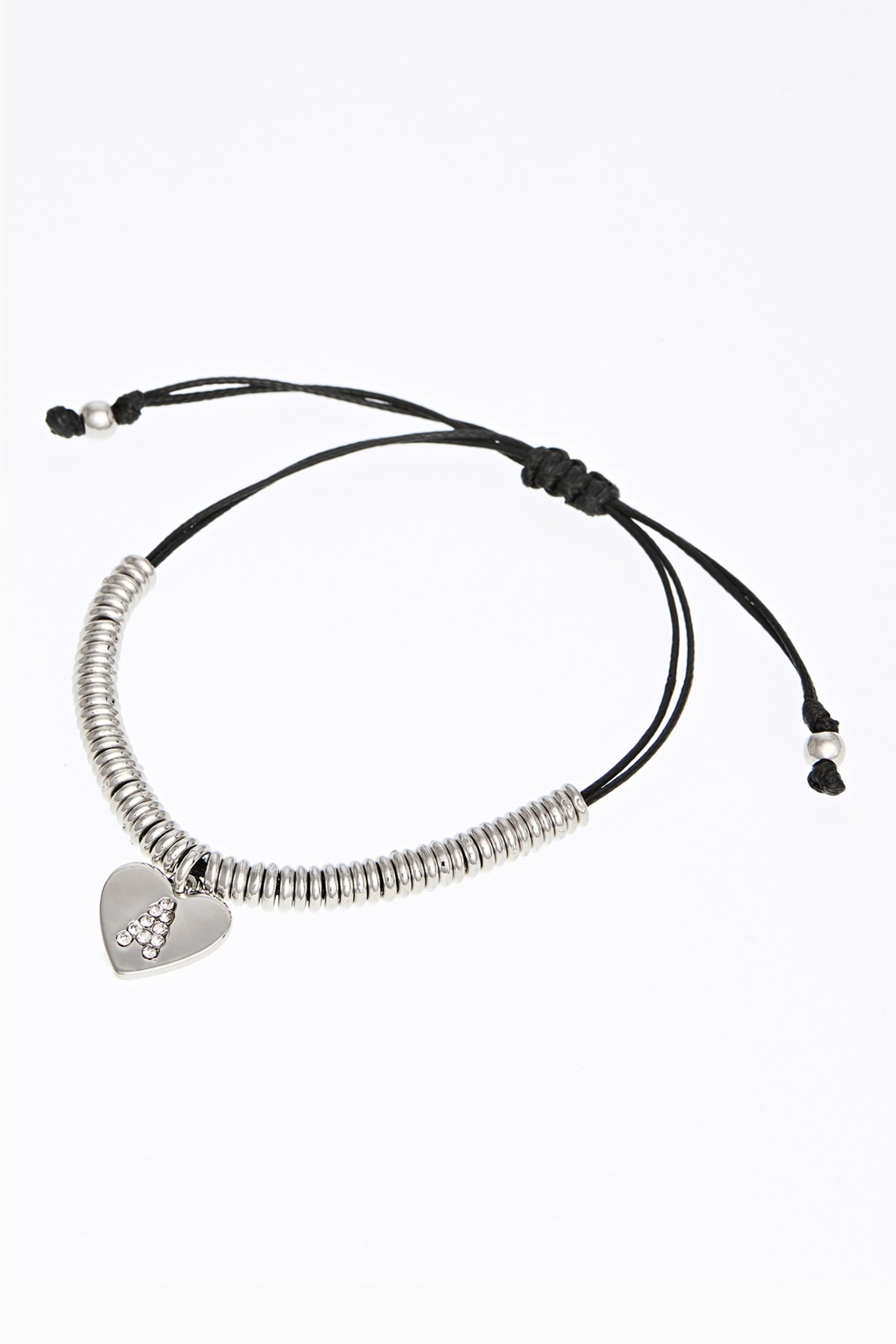 Silver heart bracelet