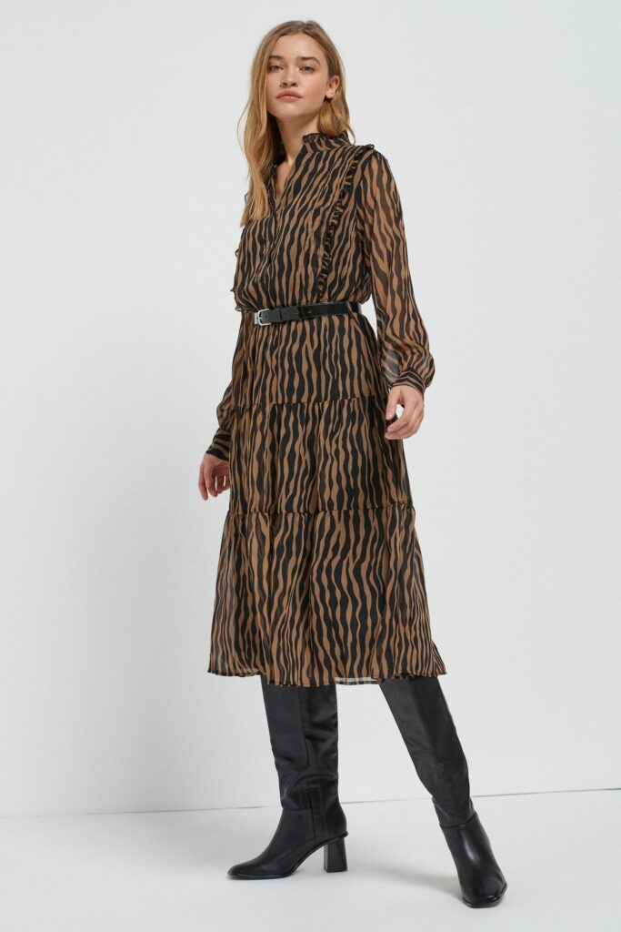 Animal pattern dress